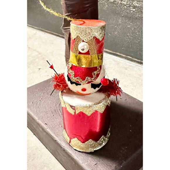 Christmas Vintage Ornaments,  Mid Century Drummer Boy 1950 Christmas Ornaments - Picture 2 of 6